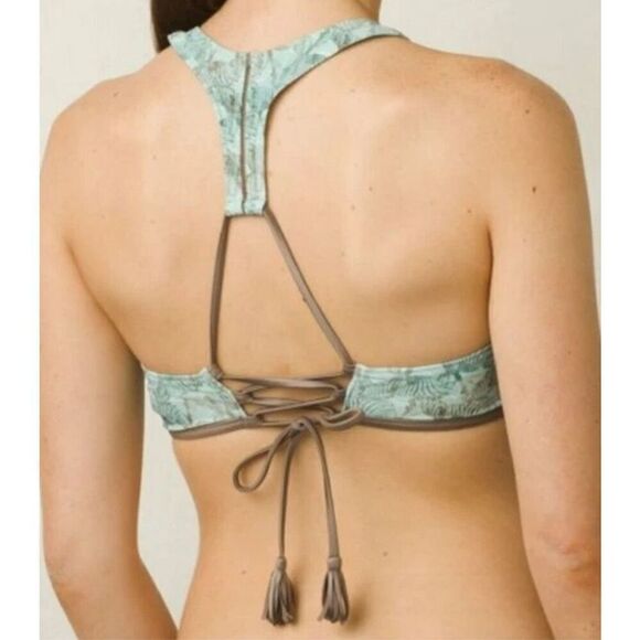 NEW WITH TAGS NEW ‎ 2 piece set prAna SEASIDE SAFARI AZRA ZEBRA RACERBACK TASSEL - Picture 3 of 13